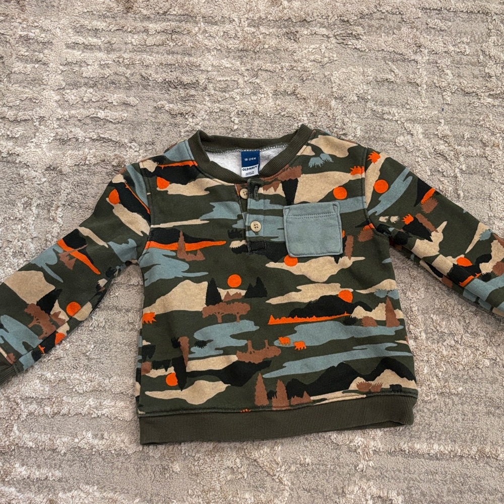 Old Navy Kids Camouflage Sweatshirt with Pocket